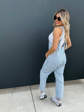 Load image into Gallery viewer, Denim Stripe Overalls