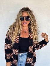 Load image into Gallery viewer, Checker Cheetah Cloud Cardigan *Pre-Order*
