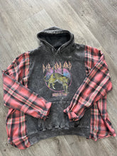 Load image into Gallery viewer, Graphic Hooded Flannel Flirt