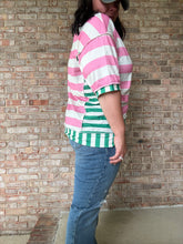 Load image into Gallery viewer, Striped Exposed Seam Top