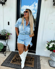 Load image into Gallery viewer, Double Shot Denim Romper