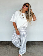 Load image into Gallery viewer, Wide Leg Checkered Pants
