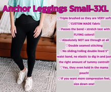 Load image into Gallery viewer, Non compression Full length/Capri Anchor Leggings
