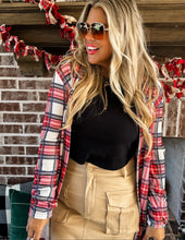 Load image into Gallery viewer, Plaid Print Cardigan