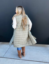 Load image into Gallery viewer, Kendall Long Puffer Vest