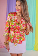 Load image into Gallery viewer, Floral Wrap Top

