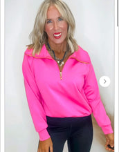 Load image into Gallery viewer, Pink Quarter Zip
