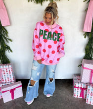 Load image into Gallery viewer, Peace + Polka Dot Mock Neck [Pre-Order]
