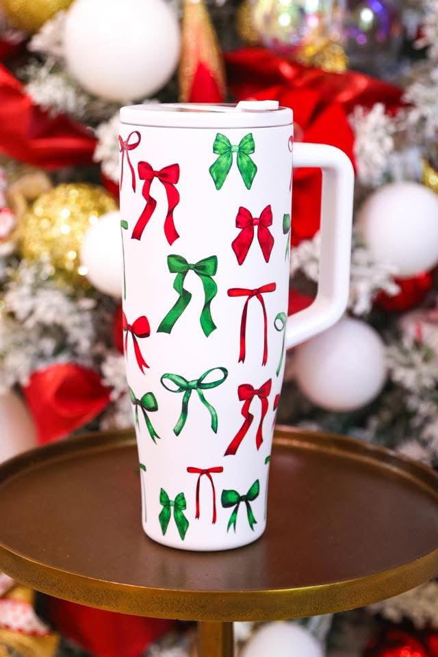 Christmas Bow Tumbler