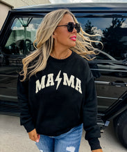 Load image into Gallery viewer, *Pre-Order* Spooky + Mama Sherpa Embroidered Letter Sweatshirt
