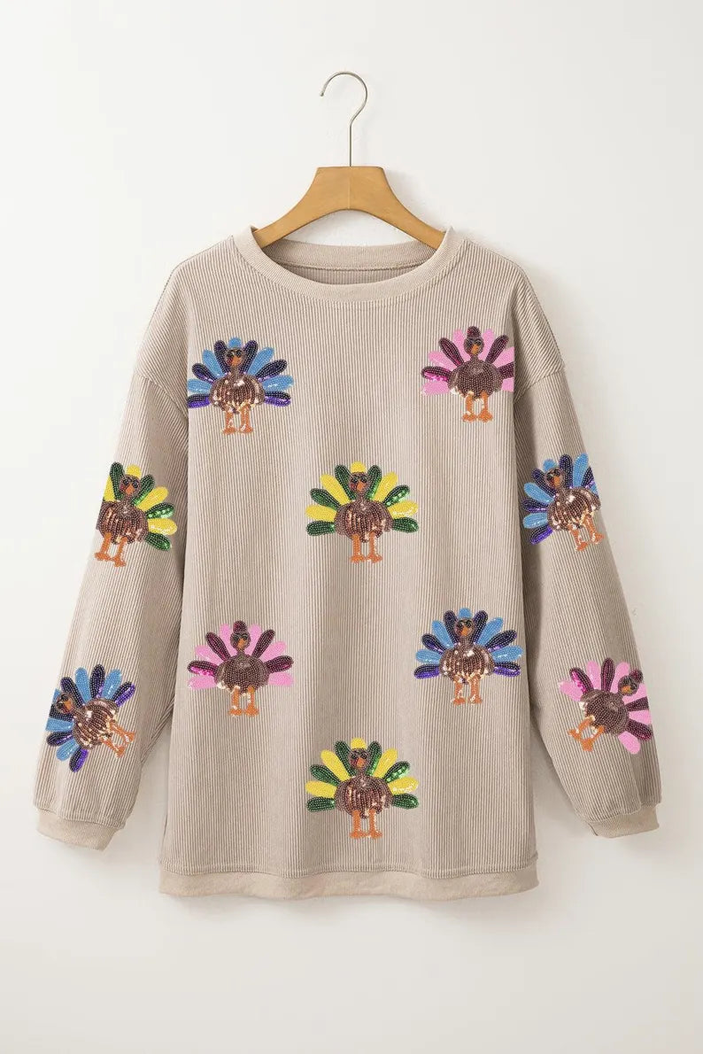 Turkey Corded Crewneck