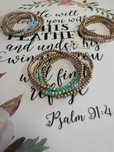 Load image into Gallery viewer, Multi beaded gold stack
