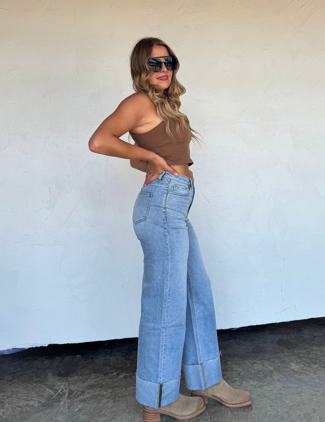 The Leni Wide Cuff Jean *Pre-Order*