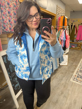 Load image into Gallery viewer, Delilah Blue Floral Vest
