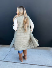 Load image into Gallery viewer, Kendall Long Puffer Vest
