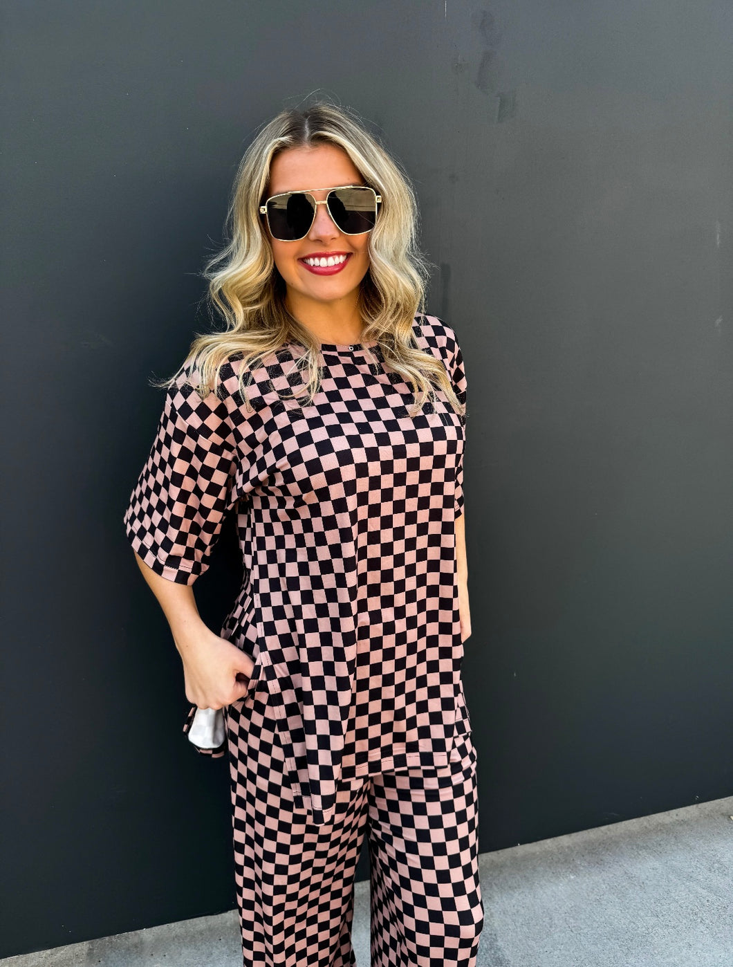 Bold Checkered Top