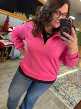 Load image into Gallery viewer, Pink Quarter Zip

