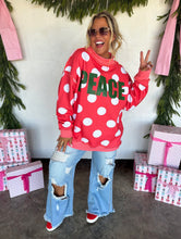 Load image into Gallery viewer, Peace + Polka Dot Mock Neck [Pre-Order]
