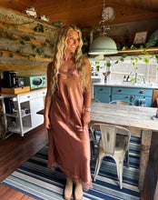 Load image into Gallery viewer, Slip Cami Dress - Copper &amp; Champagne
