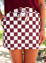 Load image into Gallery viewer, Let’s Go Checkered Skort [Pre-Order]
