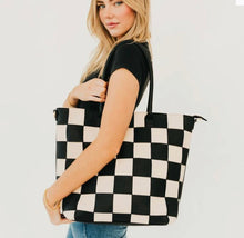 Load image into Gallery viewer, Checkered Tote
